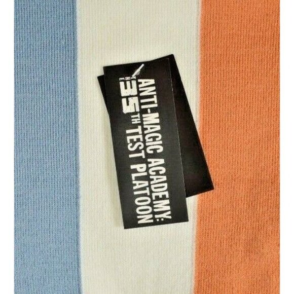 Anti-Magic Academy: 35th Test Platoon Scarf Blue/White/Orange 100% Acrylic LootC - Picture 2 of 5